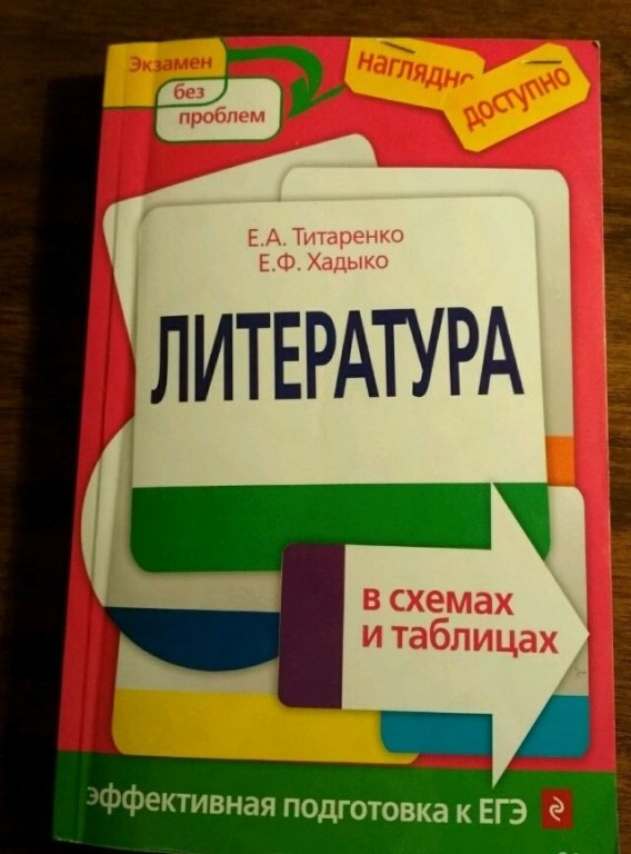 Литература в схемах и таблицах е а титаренко и е ф хадыко