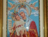 Продам картину в Калининграде, Картина - Иконы бисером Богородица милующая