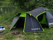 Туристическая палатка Taurus 3 Peme, раскладывали один раз, для просмотра, Есть
