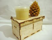 Продам мёд в Санкт-Петербурге, Подарочный набор, 0, 12 литра мёда свеча 120мл, 0, 180кг
