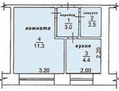 Продам 1-к квартиру, площадь 22 м2, этаж 2 в Городское Округе Стрежевое