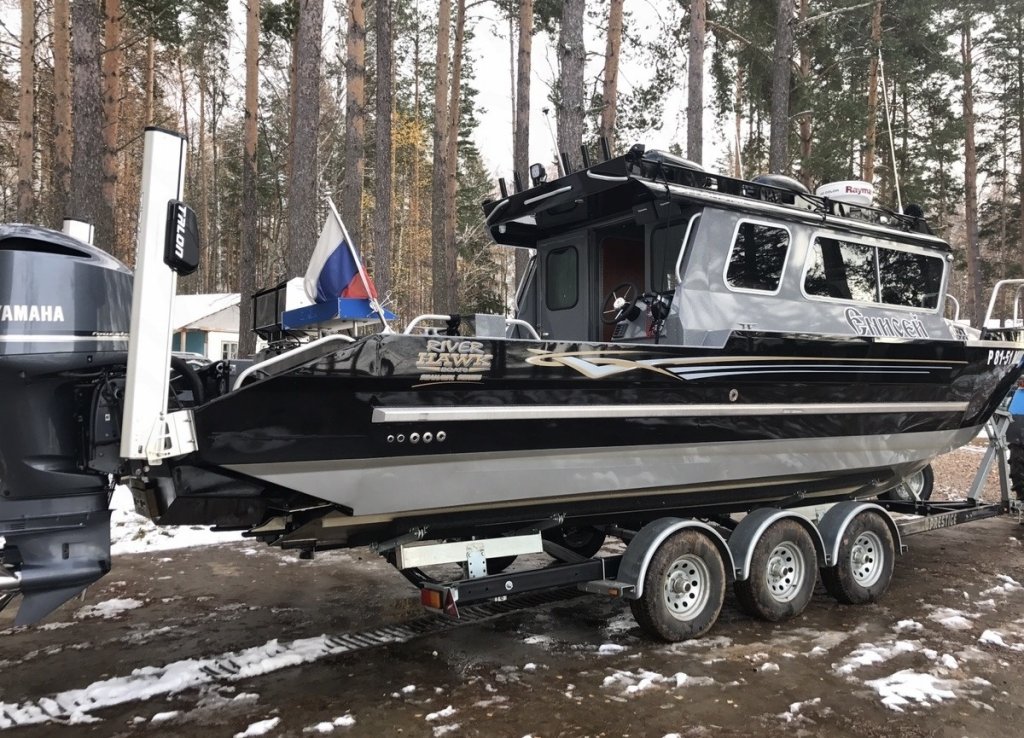 Продам катер в Москве, river hawk 27 offshore 2015 Полностью сварной.