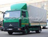 Грузоперевозки в Москве, на автомобилях Маз-Зубренок тент, фургон - 36 м куб