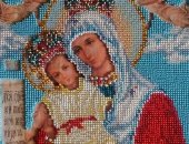 Продам картину в Калининграде, Картина - Иконы бисером Богородица милующая