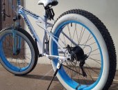 Продам велосипед горные в Москве, Фэтбайк _ Фэтбайк на спицах BENSHI WHITE BLUE Рама