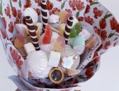 Продам десерты в Саратовской области, Букет из зефира, маршмелоу и мармелада, Букеты