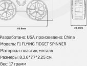 Продам в Чите, 1 Разработано: USA, произведено: China 2 Модель: F1 FLYING FIDGET SPINNER