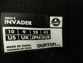 Продам сноуборды в Иркутске, Ботинки для Burton Invader Black 43 размер европейский