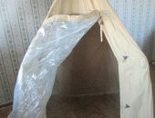 Продам палатку в Уфе, Палатка брезентовая раскладная для зимней рыбалки, Спасает