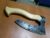 Продам нож в Новосибирске, Топор кулачник, сталь 65г, кованый, рукоять ясень, кедровое