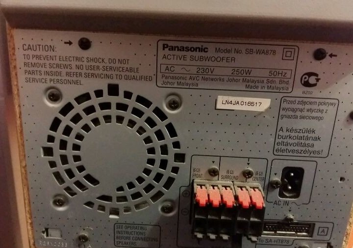 Panasonic sa ht878 схема