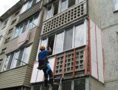 В Новосибирске, Обшивка отделка балкона снаружи, Утепление лоджииЧасто в жизни бывает