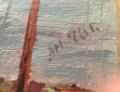 Продам картину в Королёве, Картина масло 73г, Яхты Пироговское водохранилище, 73