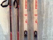 Продам лыжи в Москве, комплект, беговые и ботинки Morpetti, размер 185 см, палки размер