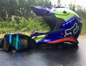Продам в Иванове, абсолютно новый шлем Fox Racing Limited Blue Edition, Размер M 57-58